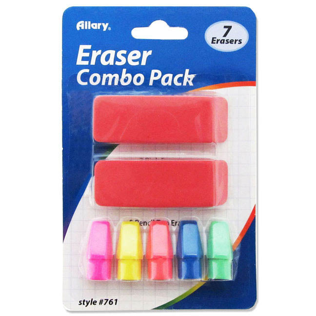 2 Hole Pencil Sharpener with FREE Erasers (12/unit), #76548 (Y-9)